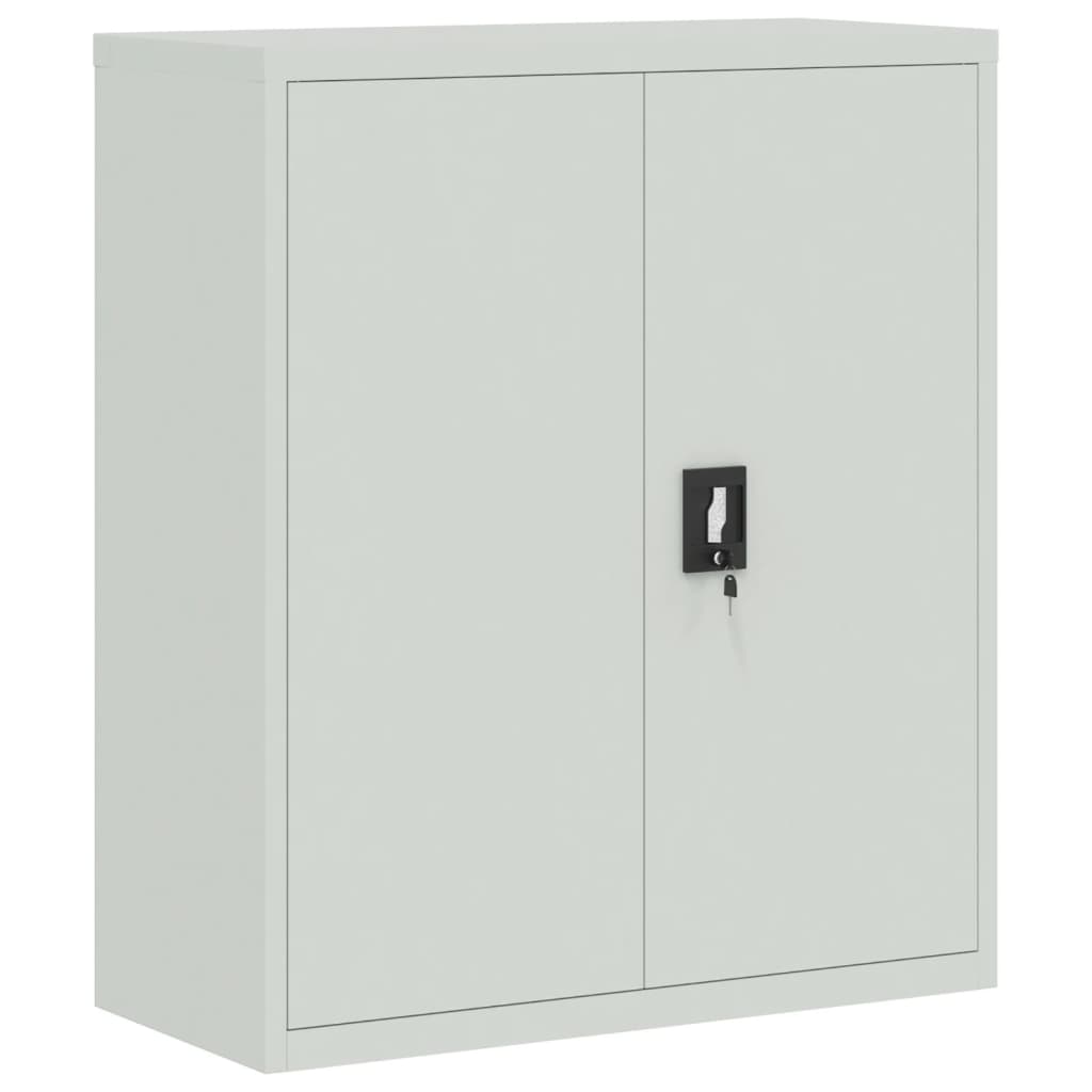 vidaXL Aktenschrank Hellgrau 90x40x105 cm Stahl