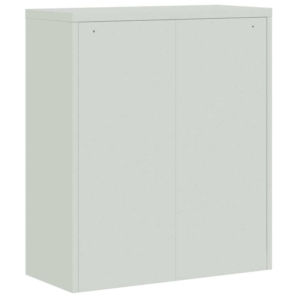 vidaXL Aktenschrank Hellgrau 90x40x105 cm Stahl