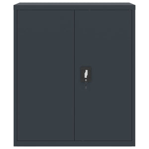 Aktenschrank Anthrazit 90x40x105 cm Stahl