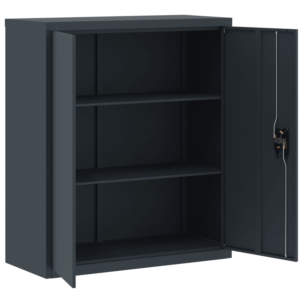 vidaXL Aktenschrank Anthrazit 90x40x105 cm Stahl