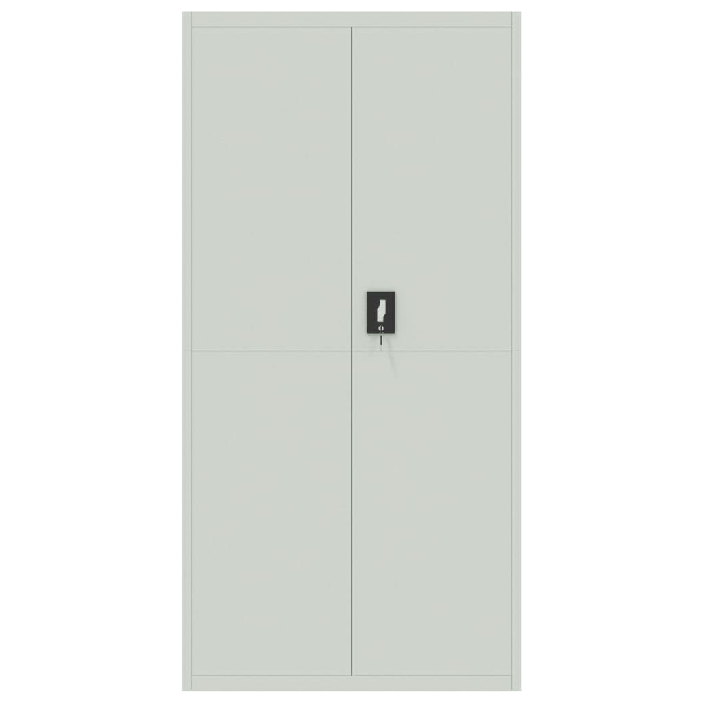 vidaXL Aktenschrank Hellgrau 90x40x180 cm Stahl