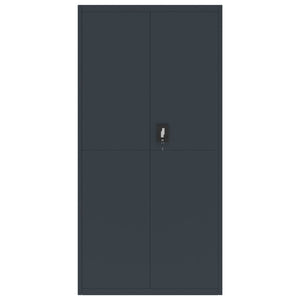 Aktenschrank Anthrazit 90x40x180 cm Stahl