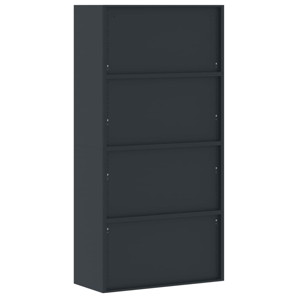 vidaXL Aktenschrank Anthrazit 90x40x180 cm Stahl