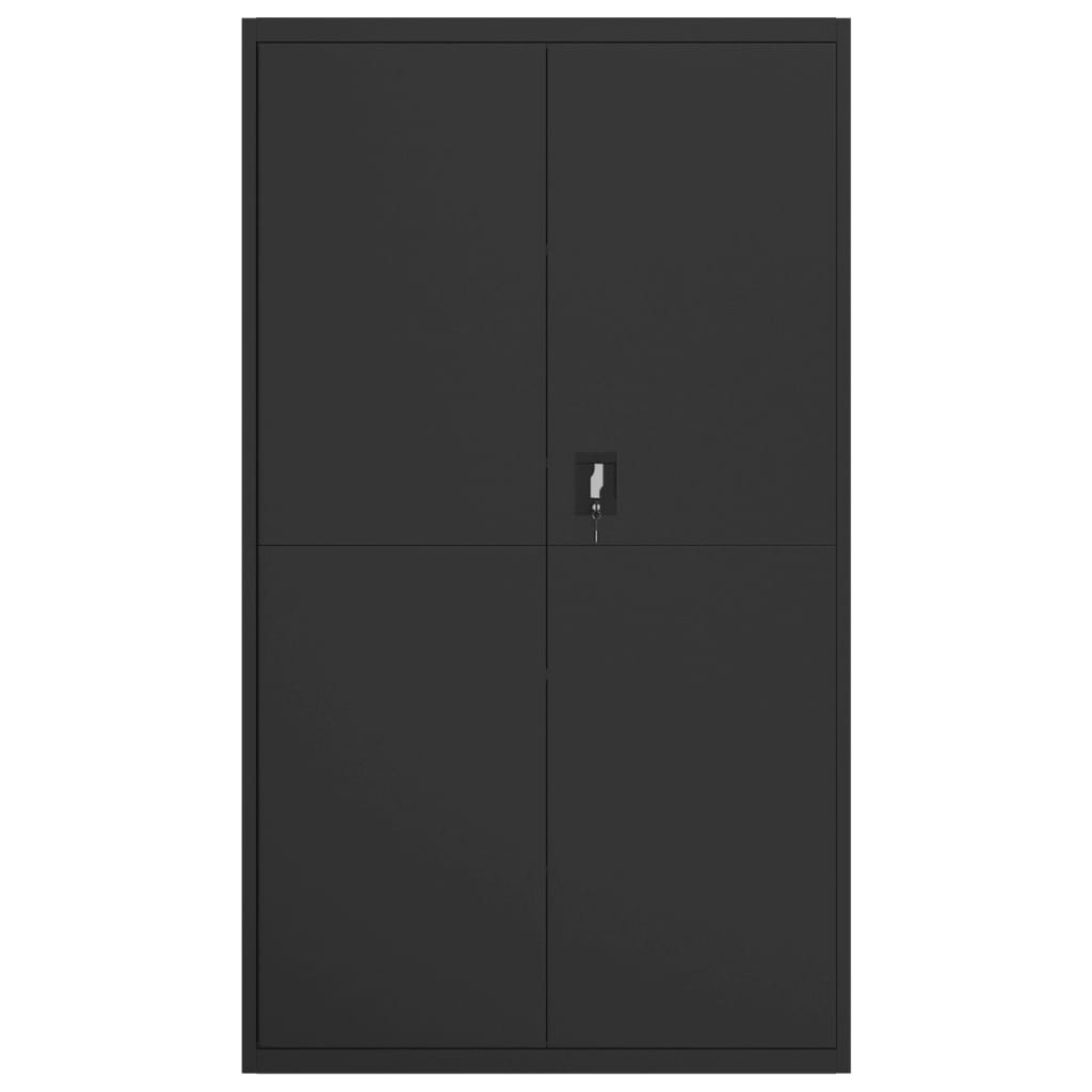 vidaXL Aktenschrank Schwarz 105x40x180 cm Stahl