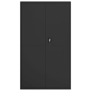 vidaXL Aktenschrank Schwarz 105x40x180 cm Stahl