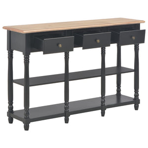 vidaXL Konsolentisch Schwarz 110x30x76 cm Holzwerkstoff