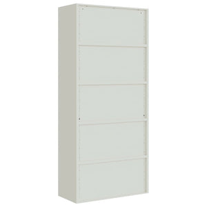 vidaXL Aktenschrank Hellgrau 90x40x240 cm Stahl