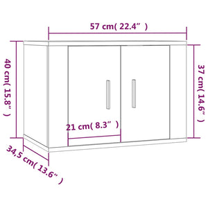 vidaXL 2-tlg. TV-Schrank-Set Hochglanz-Weiß Holzwerkstoff