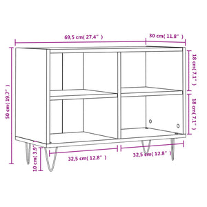 vidaXL TV-Schrank Sonoma-Eiche 69,5x30x50 cm Holzwerkstoff