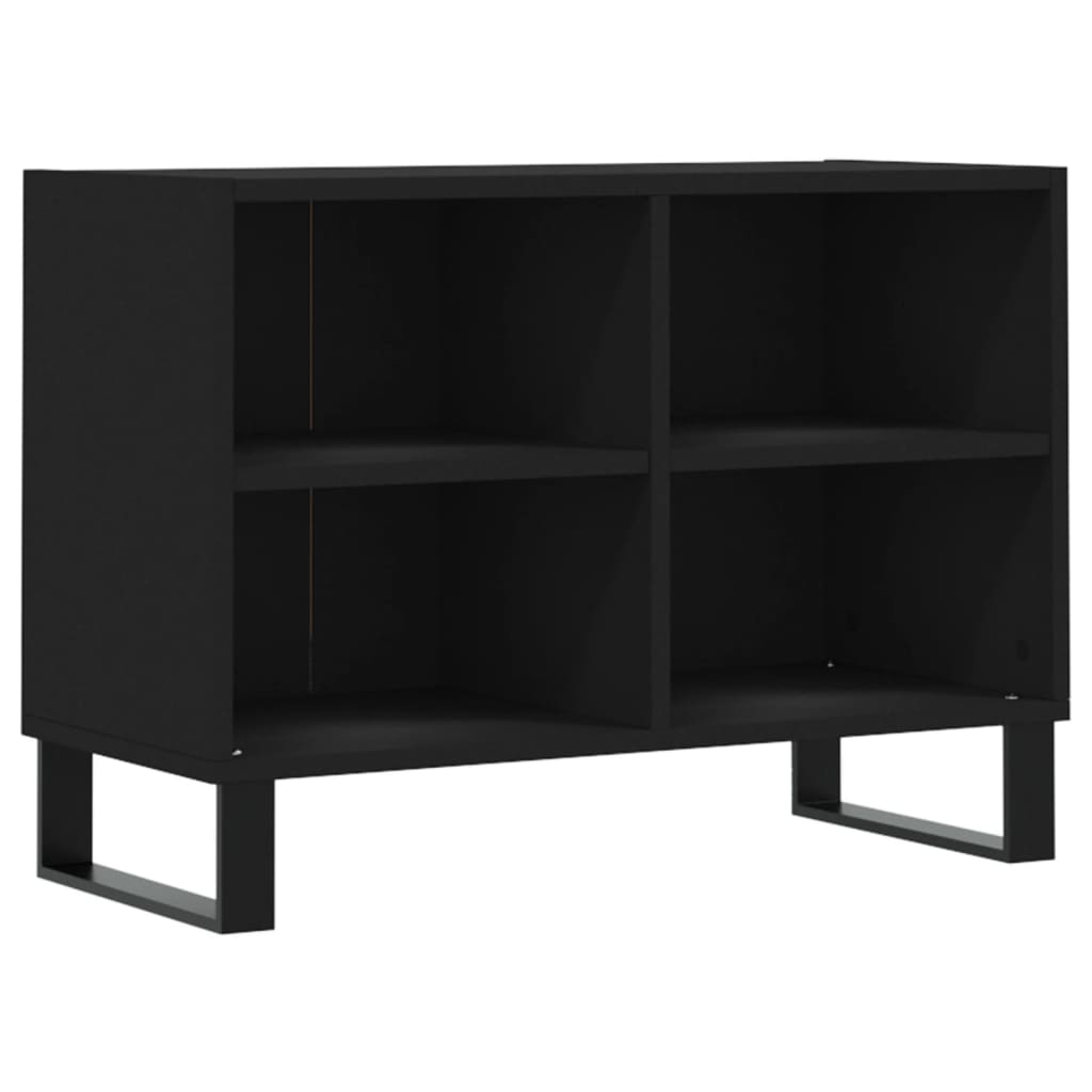 vidaXL TV-Schrank Schwarz 69,5x30x50 cm Holzwerkstoff