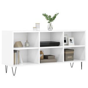 vidaXL TV-Schrank Hochglanz-Weiß 103,5x30x50 cm Holzwerkstoff