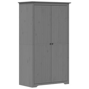 vidaXL Kleiderschrank BODO Grau 99x53,5x173 cm Massivholz Kiefer