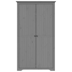 vidaXL Kleiderschrank BODO Grau 99x53,5x173 cm Massivholz Kiefer