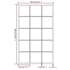 vidaXL Wandspiegel 3 Stk. Schwarz 100x60 cm Metall