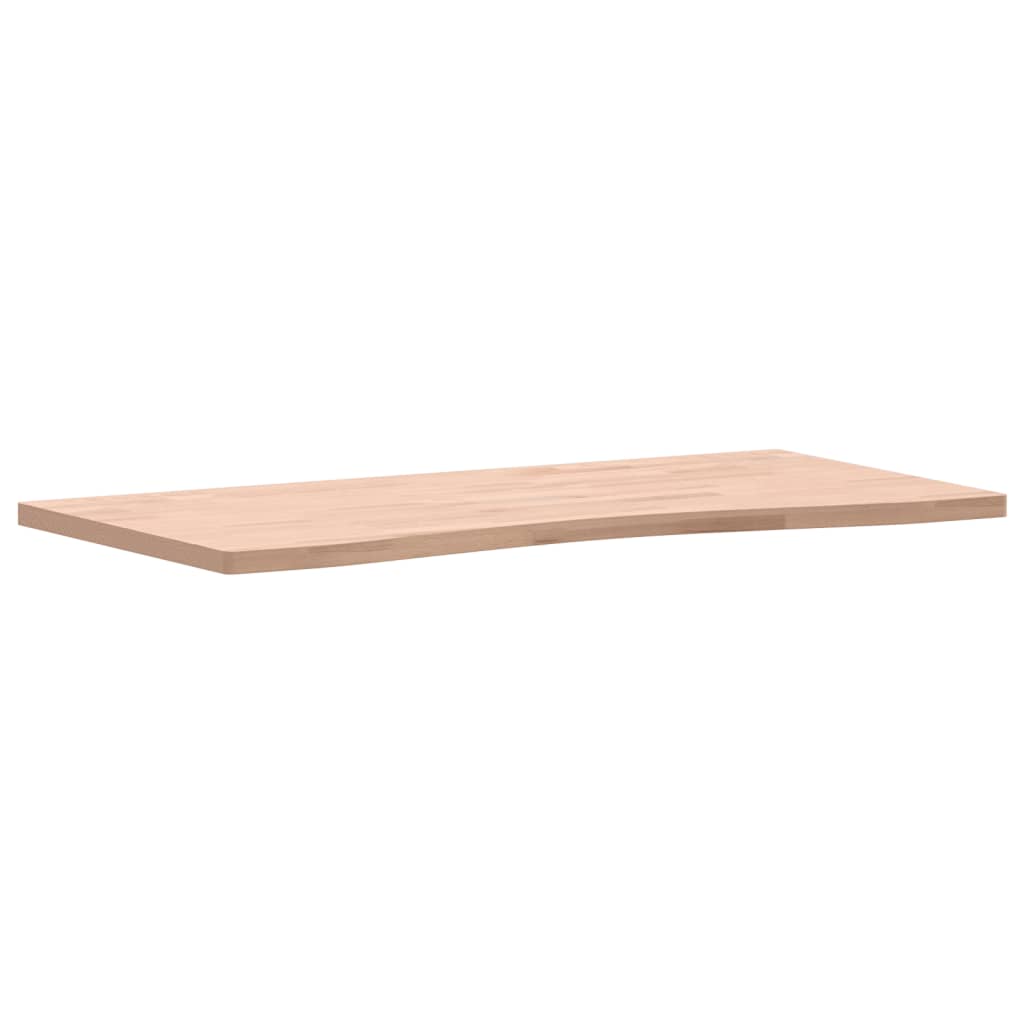 vidaXL Schreibtischplatte 100x(45-50)x2,5 cm Massivholz Buche