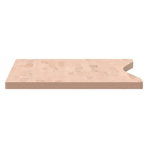 vidaXL Schreibtischplatte 100x(45-50)x2,5 cm Massivholz Buche