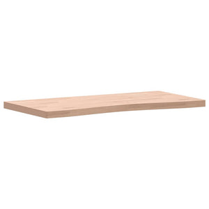 vidaXL Schreibtischplatte 110x(50-55)x4 cm Massivholz Buche