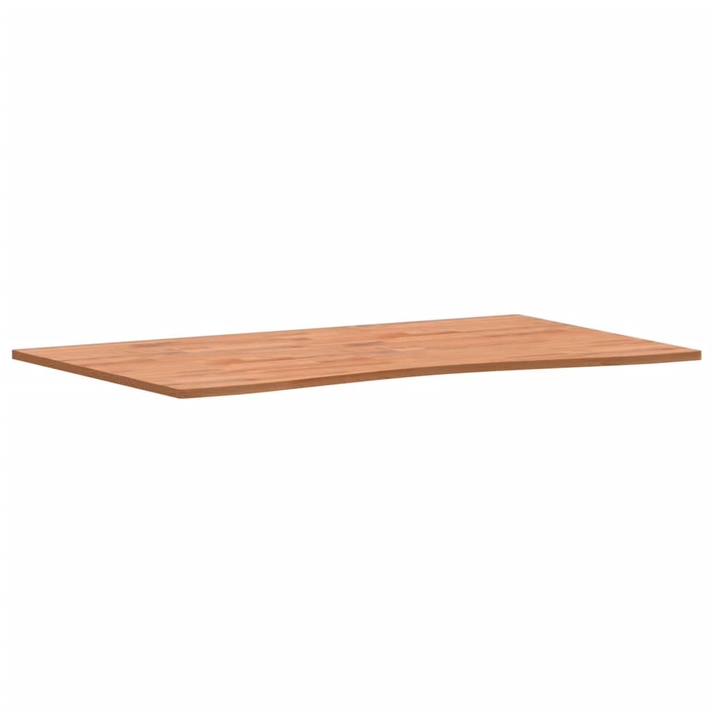 vidaXL Schreibtischplatte 100x(55-60)x1,5 cm Massivholz Buche