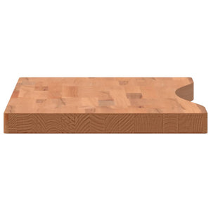 vidaXL Schreibtischplatte 80x(36-40)x4 cm Massivholz Buche