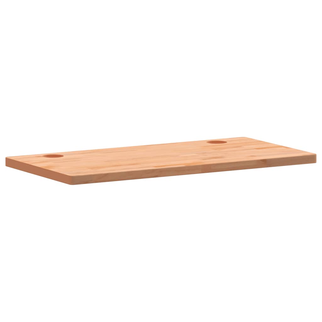 vidaXL Schreibtischplatte 110x55x2,5 cm Massivholz Buche