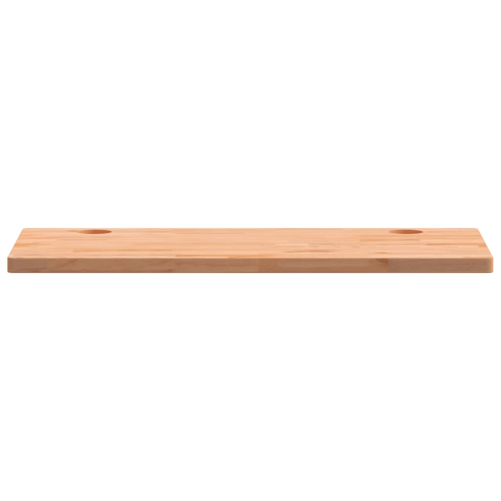 vidaXL Schreibtischplatte 110x55x2,5 cm Massivholz Buche