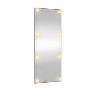 vidaXL Wandspiegel mit LED-Leuchten 40x100 cm Glas Rechteckig