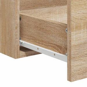 Badschrank mit Spiegel Sonoma-Eiche Holzwerkstoff