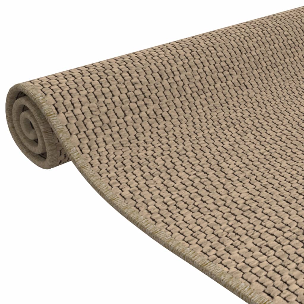 vidaXL Teppichläufer Sisal-Optik Sandfarben 50x100 cm