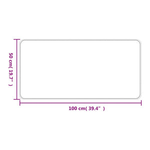 vidaXL Teppichläufer Sisal-Optik Sandfarben 50x100 cm