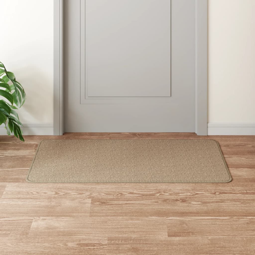 vidaXL Teppichläufer Sisal-Optik Sandfarben 50x100 cm