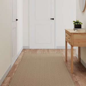 vidaXL Teppichläufer Sisal-Optik Sandfarben 80x200 cm