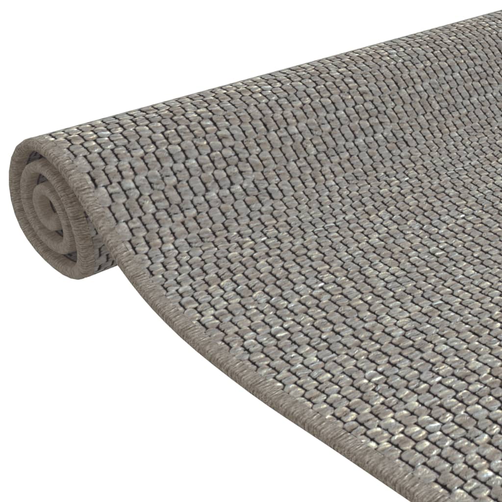 Teppichläufer Sisal-Optik Silbern 50x150 cm Stilecasa