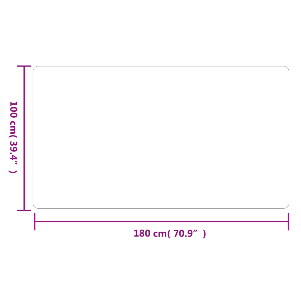 vidaXL Teppichläufer Grau 100x180 cm