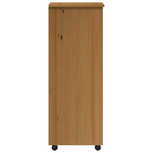 Rollschrank mit Schubladen MOSS Honigbraun Massivholz Kiefer Stilecasa