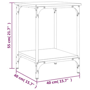 vidaXL Couchtisch Braun Eichen-Optik 40x40x55 cm Holzwerkstoff