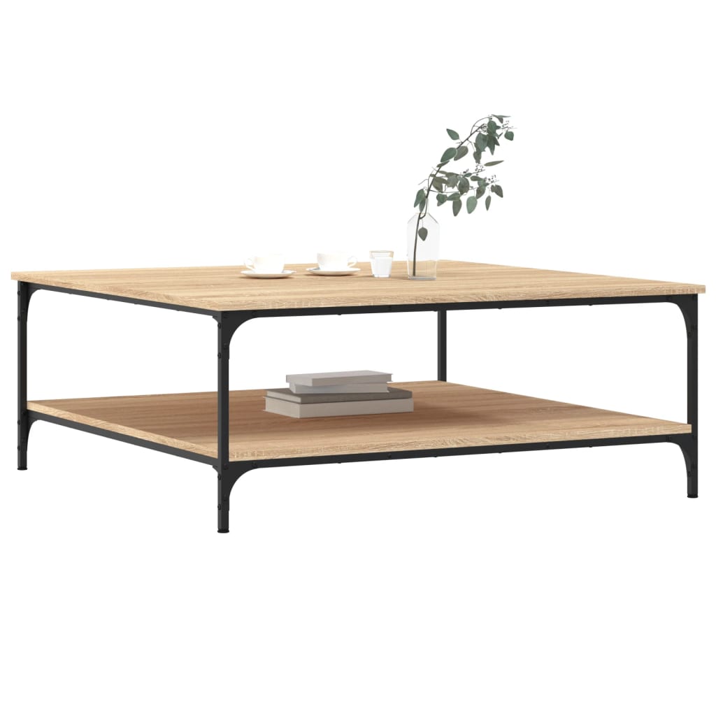 vidaXL Couchtisch Sonoma-Eiche 100x100x40 cm Holzwerkstoff