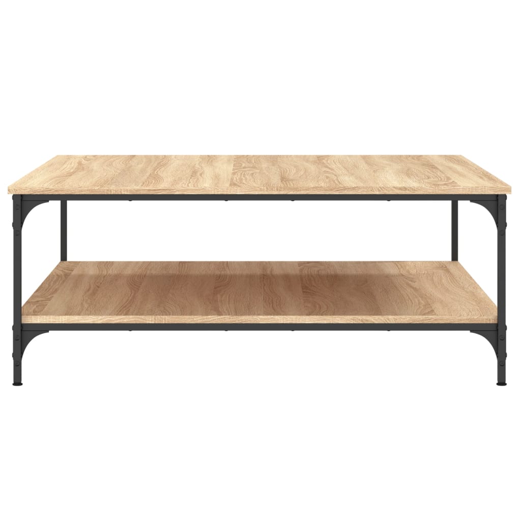 vidaXL Couchtisch Sonoma-Eiche 100x100x40 cm Holzwerkstoff