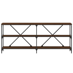 vidaXL Konsolentisch Braun Eiche 180x30x75 cm Holzwerkstoff und Eisen