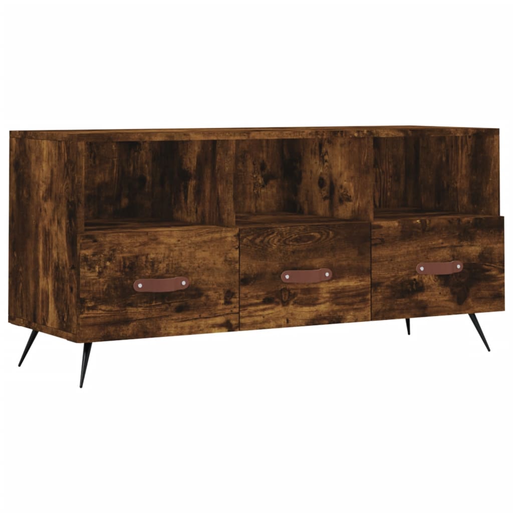 vidaXL TV-Schrank Räuchereiche 102x36x50 cm Holzwerkstoff