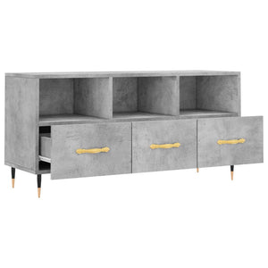 vidaXL TV-Schrank Betongrau 102x36x50 cm Holzwerkstoff