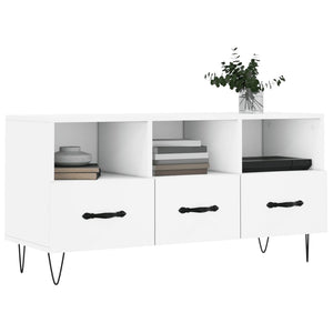 vidaXL TV-Schrank Weiß 102x36x50 cm Holzwerkstoff