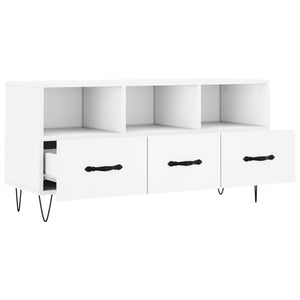 vidaXL TV-Schrank Weiß 102x36x50 cm Holzwerkstoff