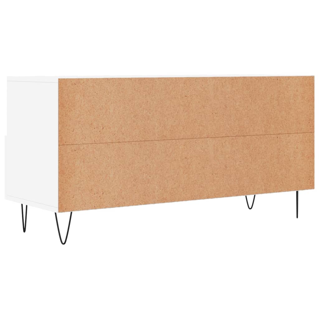 vidaXL TV-Schrank Weiß 102x36x50 cm Holzwerkstoff