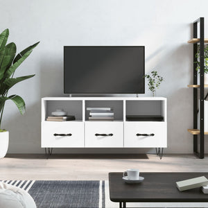 vidaXL TV-Schrank Weiß 102x36x50 cm Holzwerkstoff