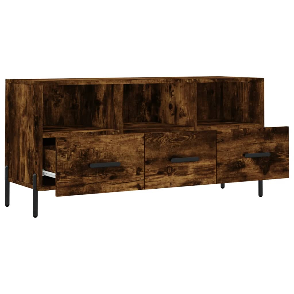 vidaXL TV-Schrank Räuchereiche 102x36x50 cm Holzwerkstoff