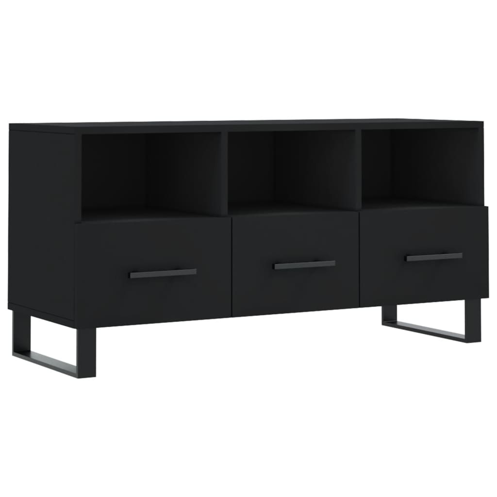 vidaXL TV-Schrank Schwarz 102x36x50 cm Holzwerkstoff