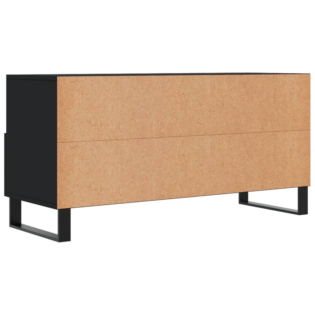 vidaXL TV-Schrank Schwarz 102x36x50 cm Holzwerkstoff