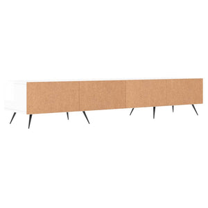 vidaXL TV-Schrank Hochglanz-Weiß 150x36x30 cm Holzwerkstoff