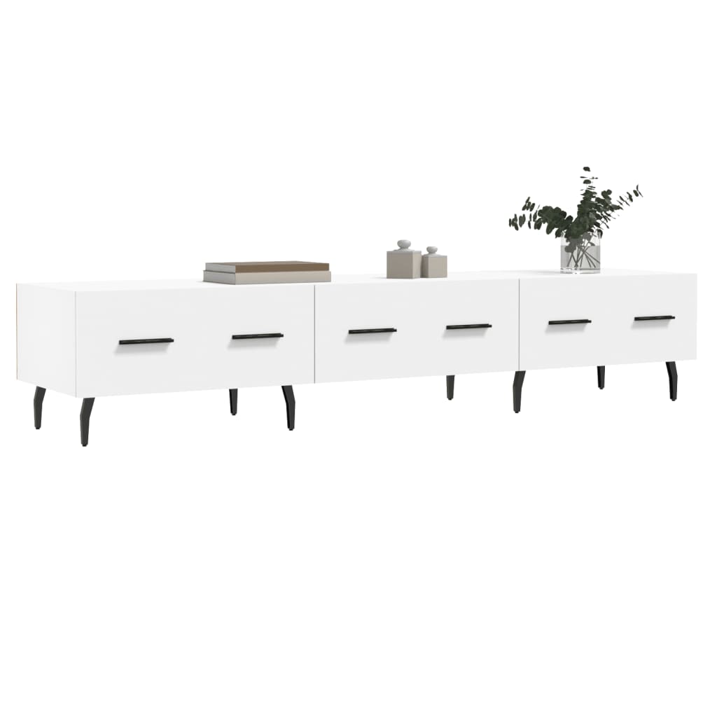 vidaXL TV-Schrank Weiß 150x36x30 cm Holzwerkstoff