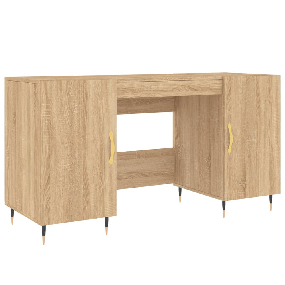 Schreibtisch Sonoma-Eiche 140x50x75 cm Holzwerkstoff Stilecasa